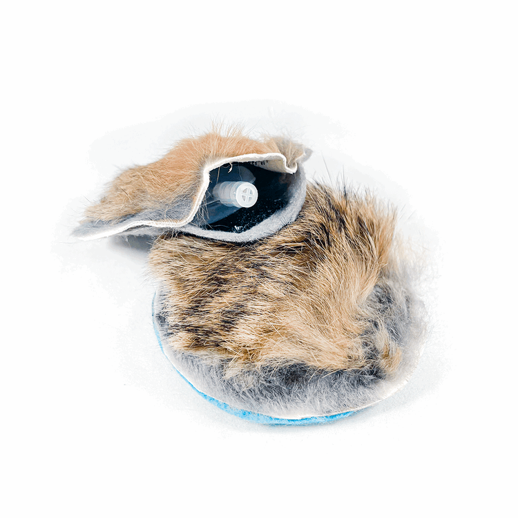 Natural Rabbit Fur Squeaker Training Rounds