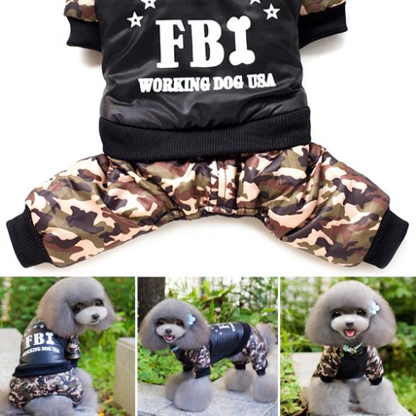 FBI Camouflage Coat |  Jumpsuit Pants - Purrfect Pet Kingdom