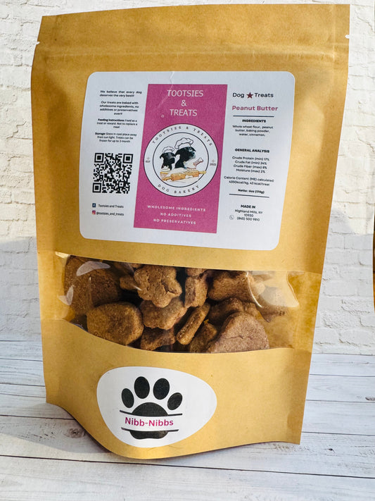 Tootsies & Treats Peanut Butter Nibb - Nibbs (6oz) - Tootsies & Treats - The Family Pet