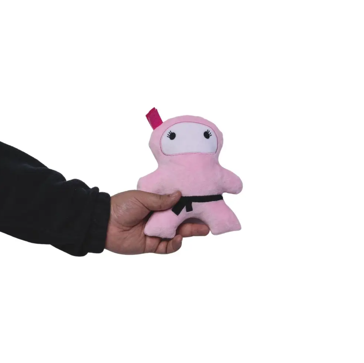Pink & Black Ninja Love Plush Dog Toy Gift Set – with Squeaker & Crinkle Paper for Fun Play - Purrfect Pet Kingdom