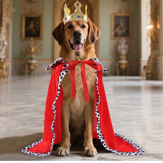 Dog Royal Cape & Crown Set