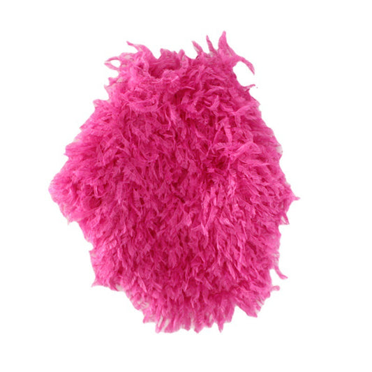 Dog outfit+hat hot pink fur noble lady