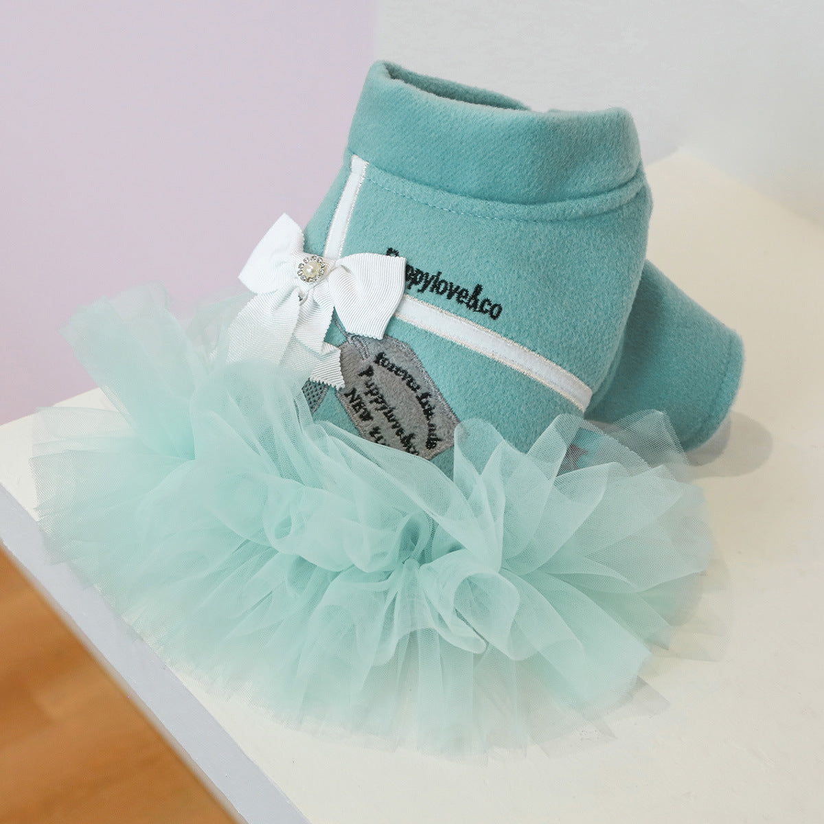 Elegant Tutu Dog Dress Tif**** Blue