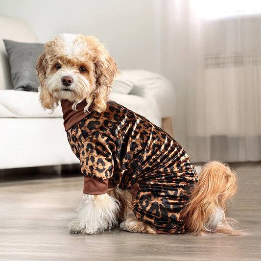 Leopard Dog Pajamas – Soft, Stretchy & Stylish Sleepwear