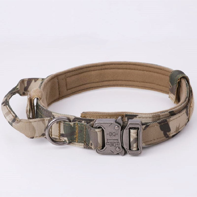 Dog collar+leash set Military-Style Tactical Nylon Collar for Large dogs