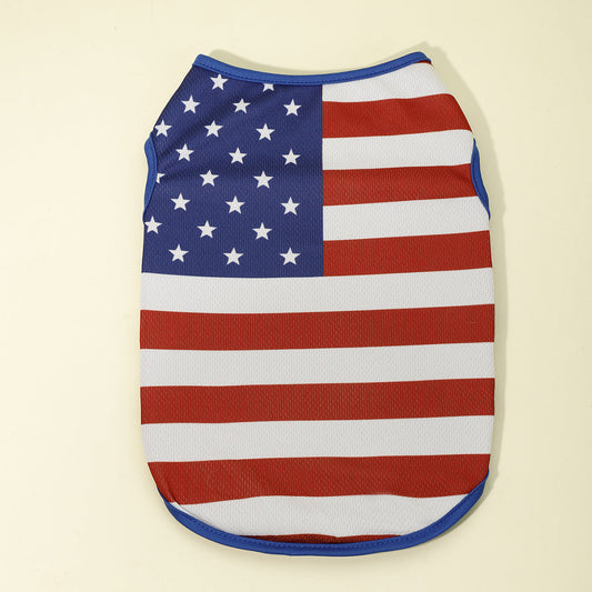 USA Patriotic Dog Tank – Lightweight & Breathable Summer Tee