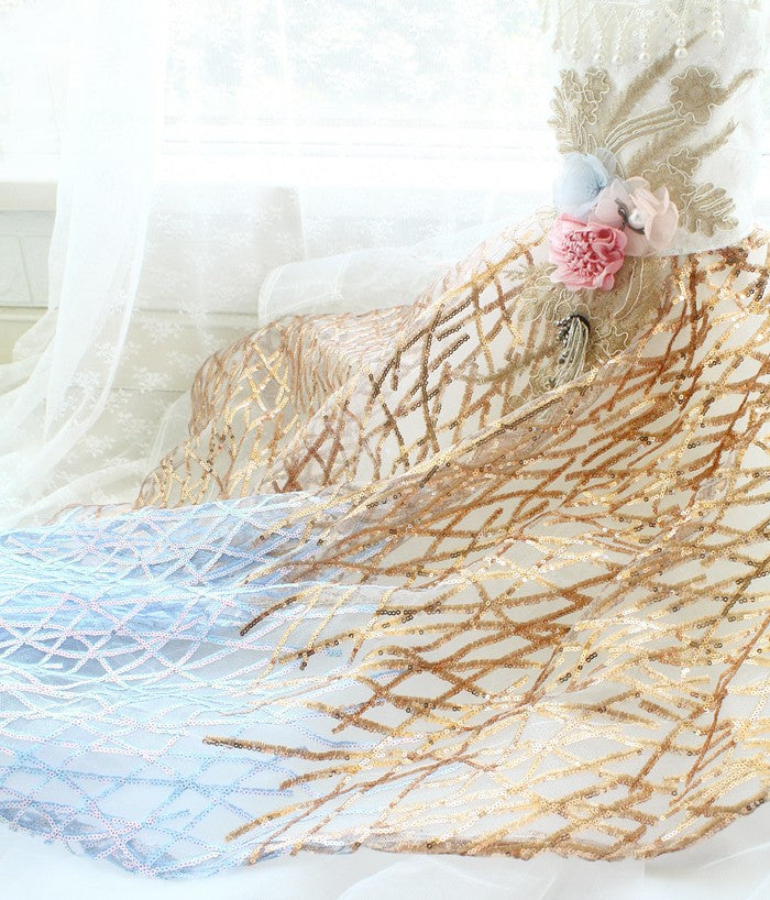 Exquisite Gold Silver Sequin Pet Gown Luxurious Dog Princess Dress - Purrfect Pet Kingdom