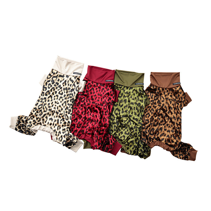 Leopard Dog Pajamas – Soft, Stretchy & Stylish Sleepwear