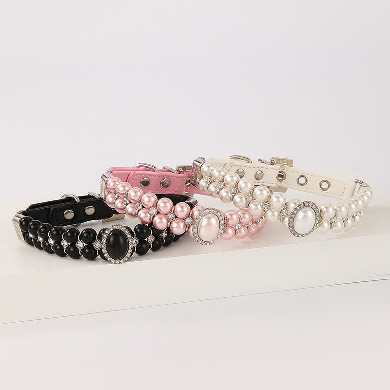 Pet Luxury Pearl Dog & Cat Collar