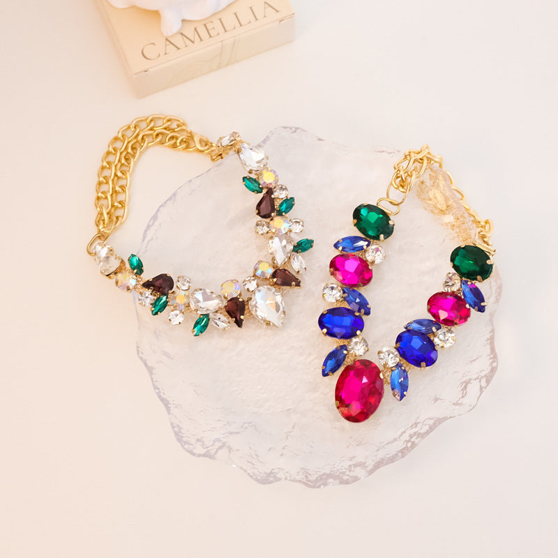 Dog Necklace Gem – Adjustable Gold Chain