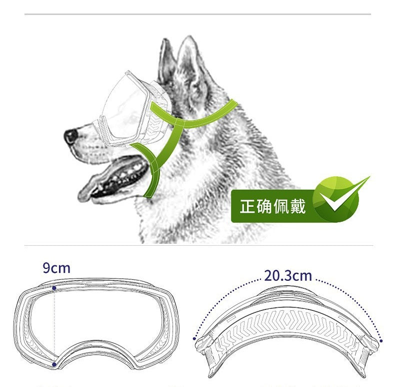 Motorcycle Dog Goggles Tactical Windproof For Large Dog
