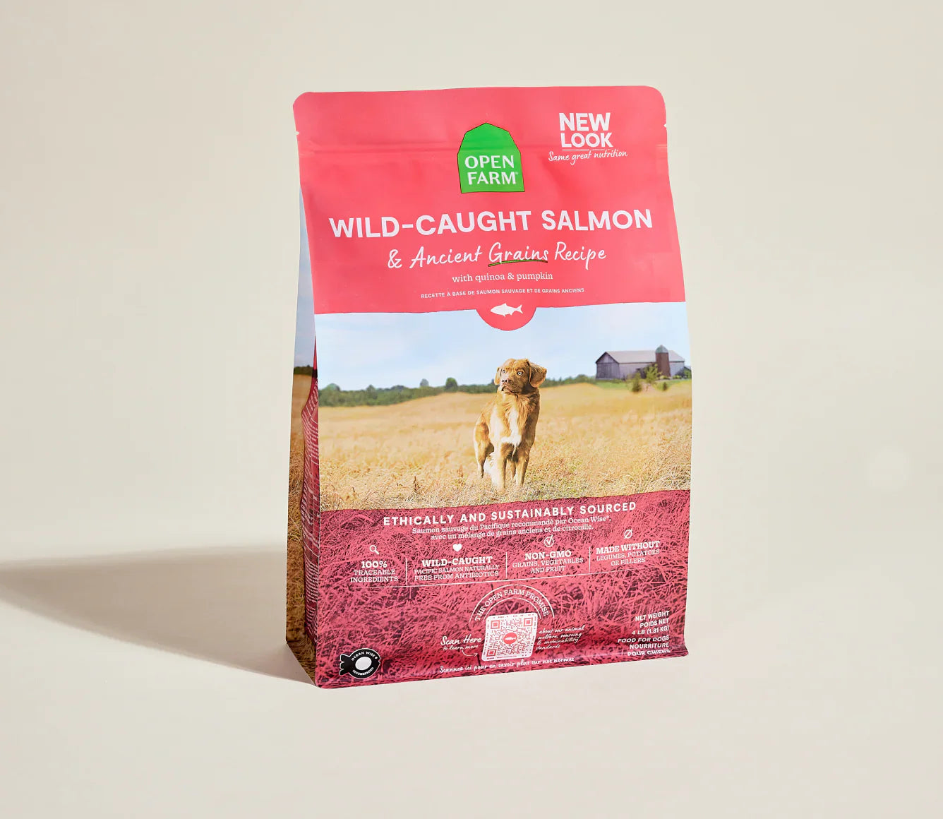 Open Farm Wild-Caught Salmon & Ancient Grains Dry Dog Food