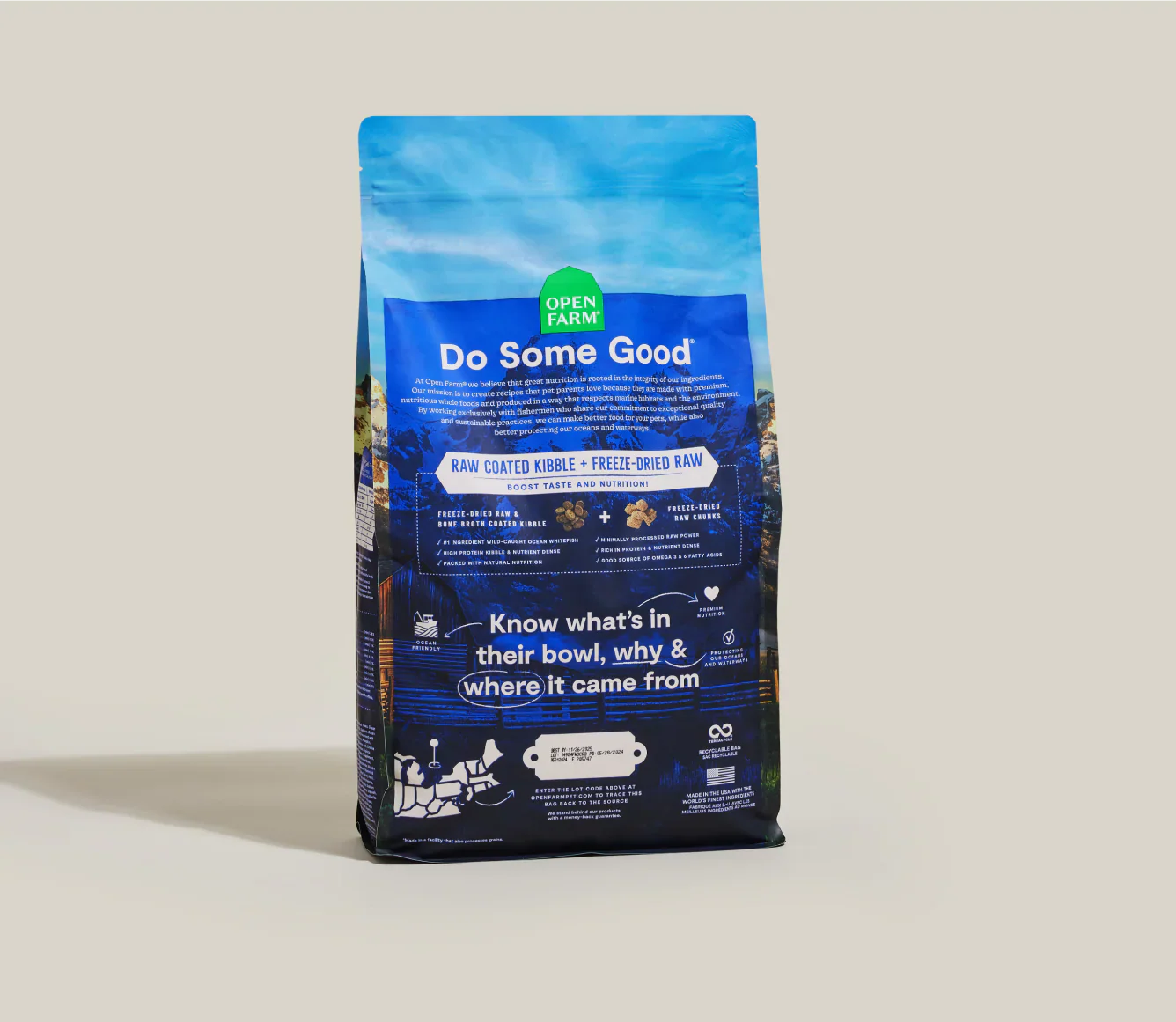 Open Farm Cat Grain Free Raw Mix Wild Ocean (2.25lb)