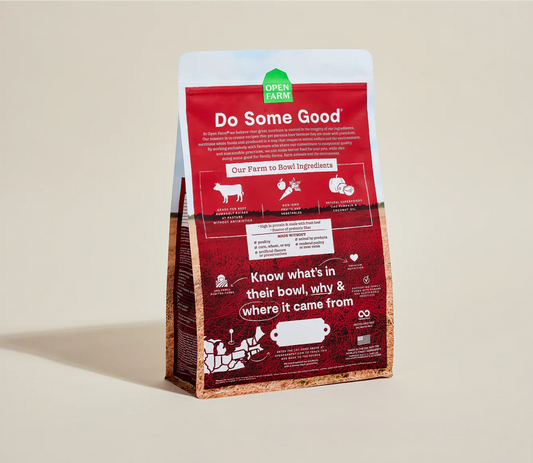 Open Farm Grain Free Grass Fed Beef Dry Dog Food for All Breeds