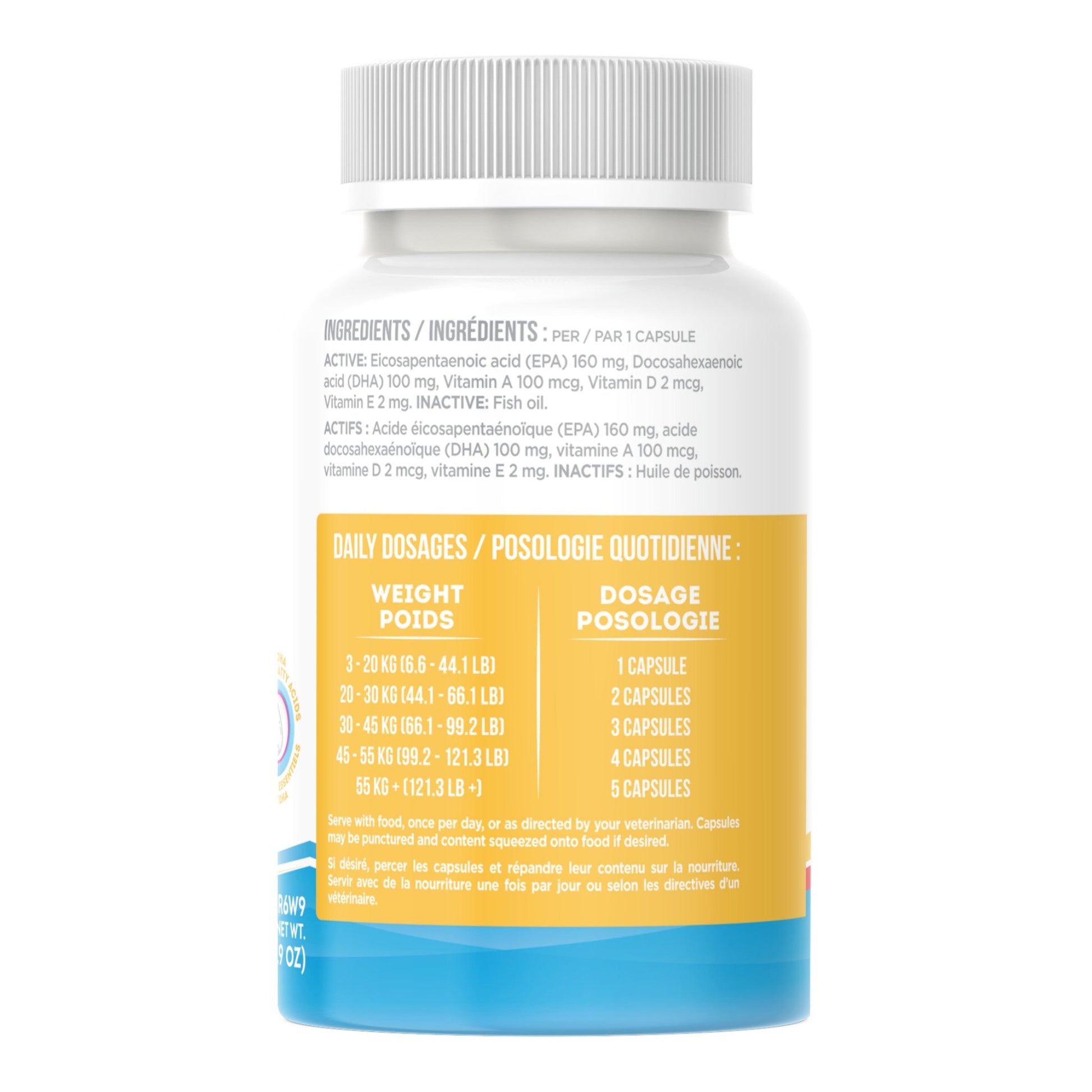 UBAVET Ubameg EFA 1000mg Omega-3 Fatty Acid Capsules for Dogs & Cats (120 caps) - Purrfect Pet Kingdom