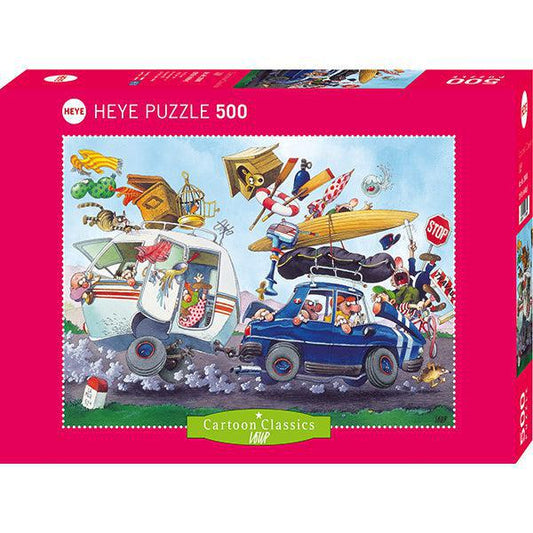 Off on Holiday! Cartoon Classics 500 Piece Jigsaw Puzzle Heye