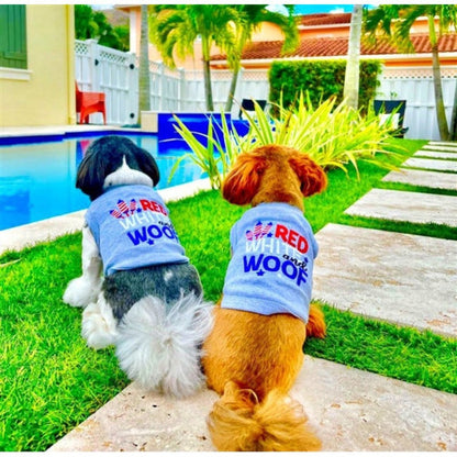 Red, White and Woof Pet Tee