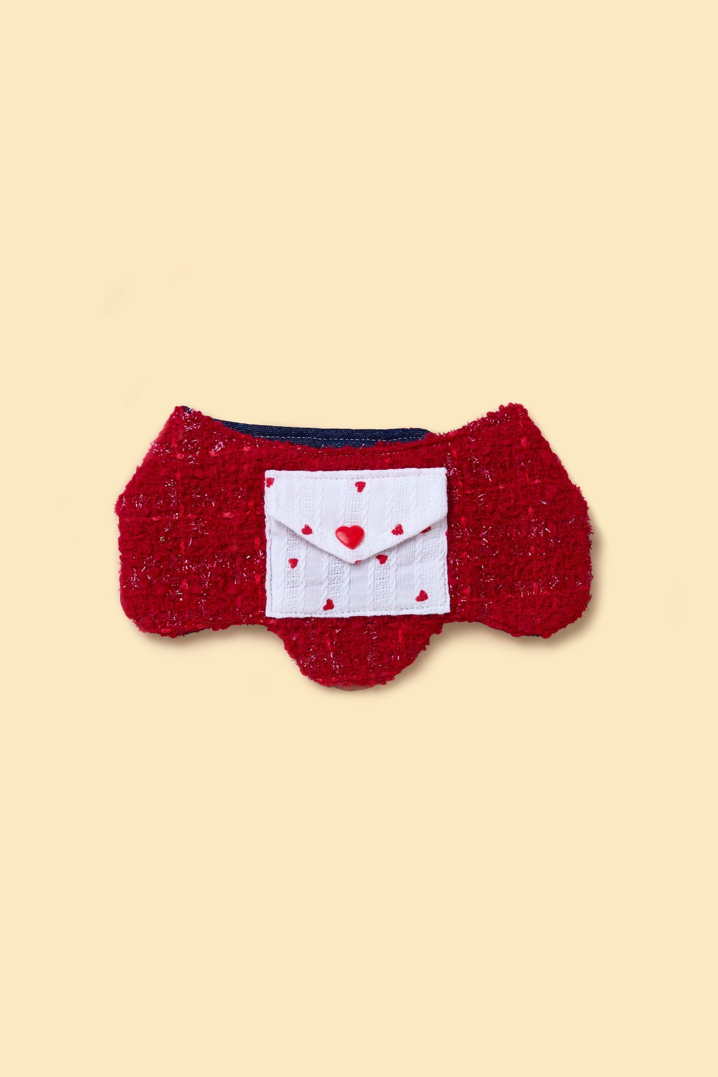 Love Note Reversible Handmade Bandana - BarkBarkBaby - 2XS (8 - 9.5‘’) - sku - 43029545582731
