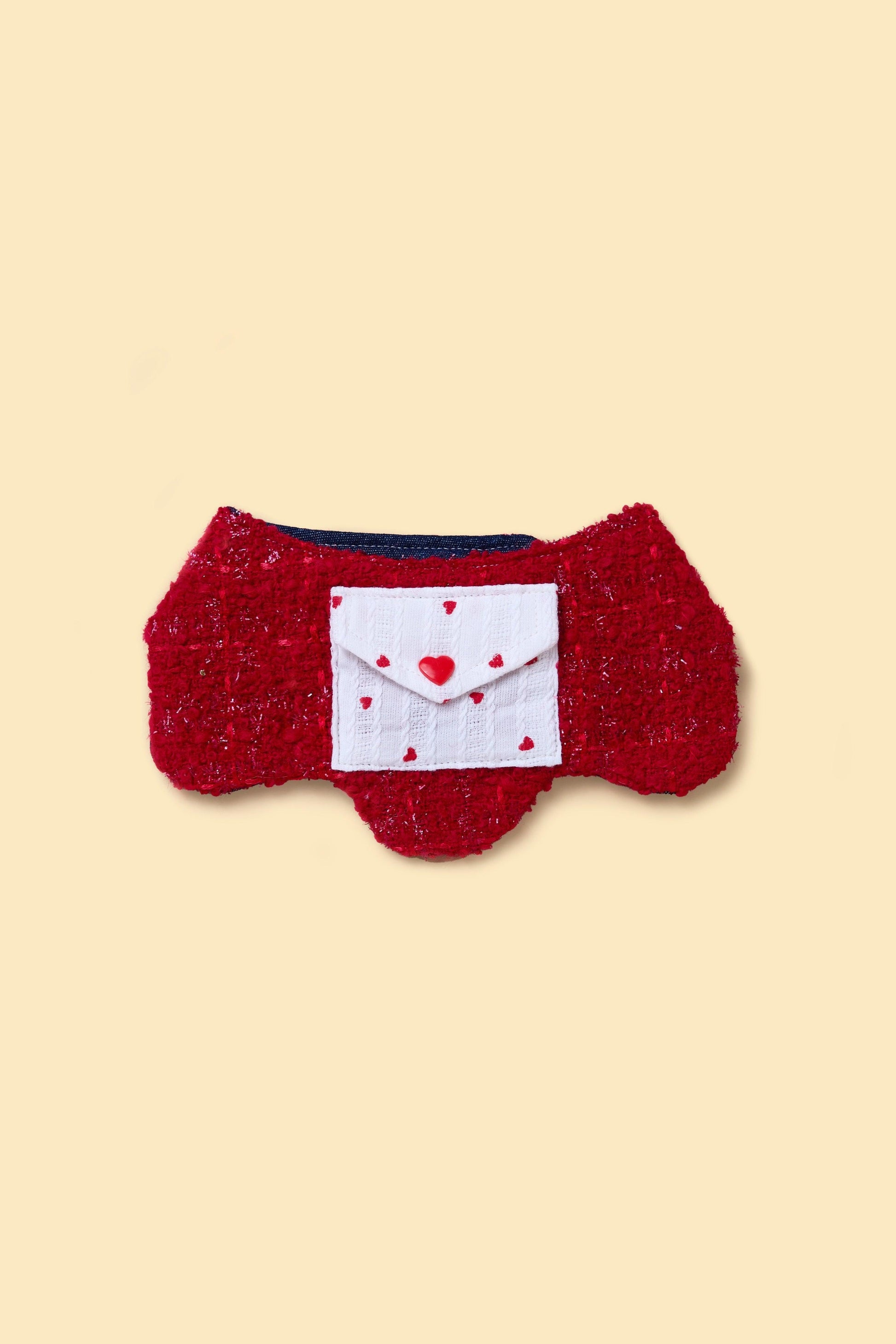 Love Note Reversible Handmade Bandana - BarkBarkBaby - 2XS (8 - 9.5‘’) - sku - 43029545582731