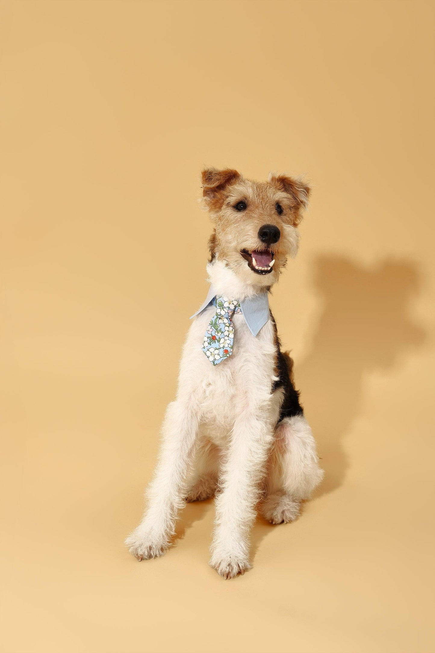 Blue Botanique Necktie Bandana - Bandana - BarkBarkBaby