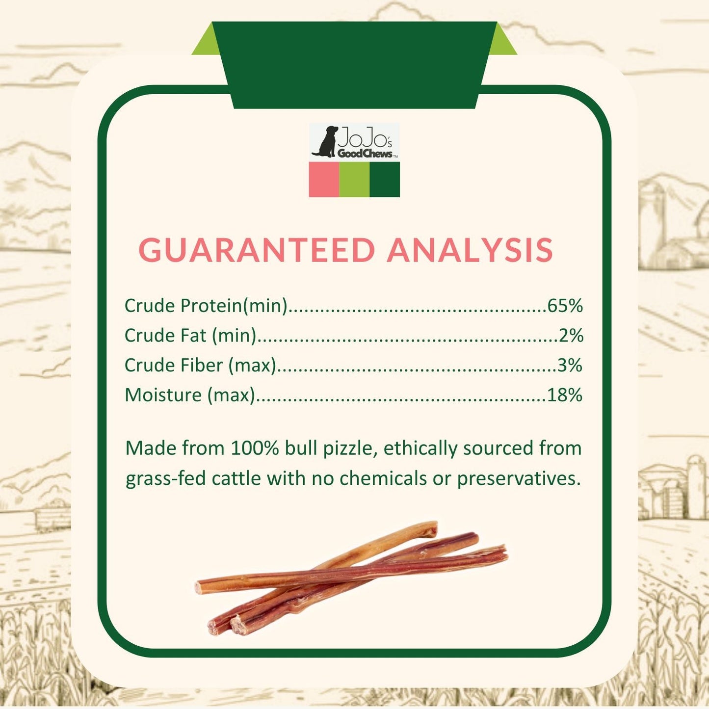 All-Natural Beef Bully Stick Dog Treats ? Nutrient-Rich, and