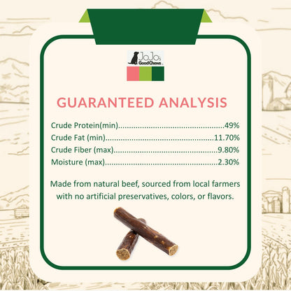 All-Natural Beef Sausage Dog Treats ? Premium Chews Packed