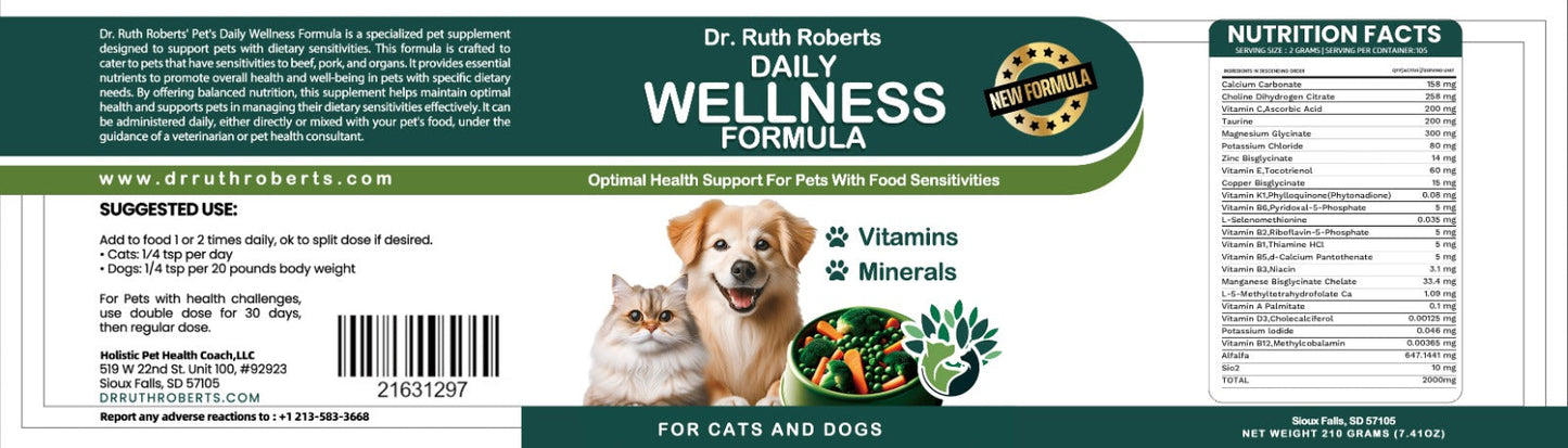Dog Supplement-Pets Daily Formula Allergy & Immune Support