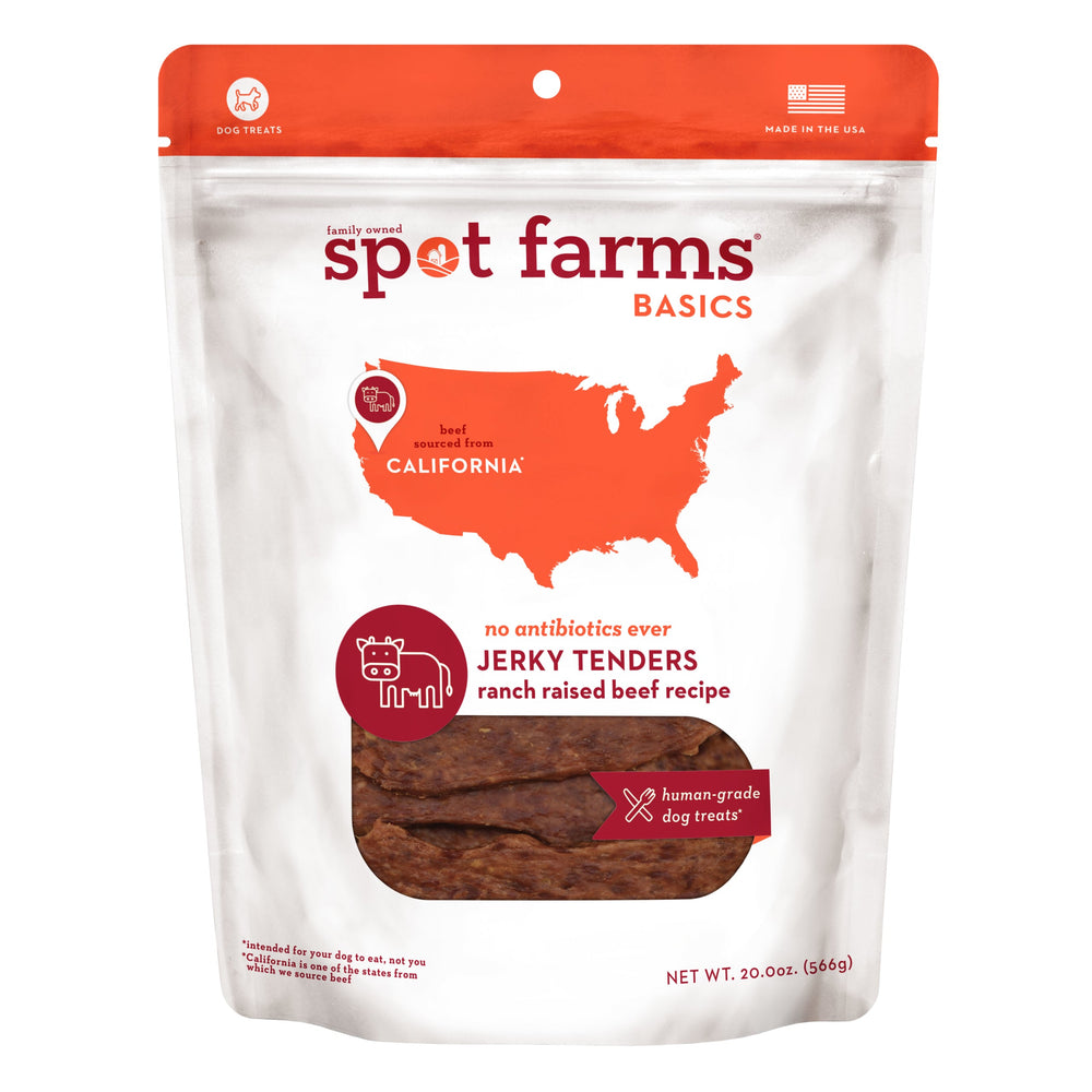 Spot Farms Dog Grain Free Basics Beef Jerky Tenders (10oz)