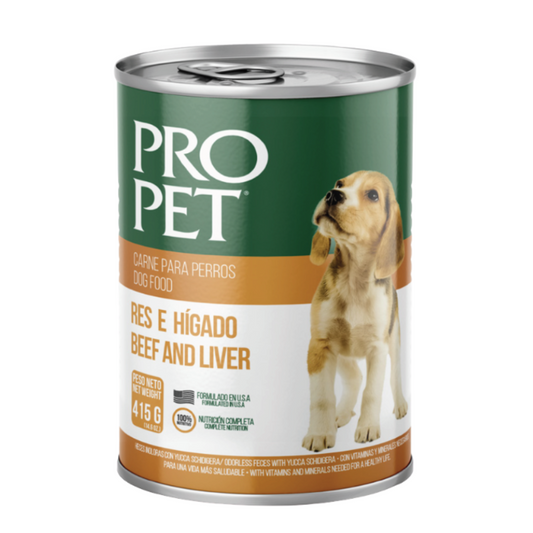 Wet Dog Food Beef Liver Canned 14.6oz Pro Pet 🥫