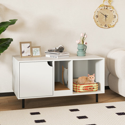 Cat Litter Box Furniture 40in Hidden Enclosure