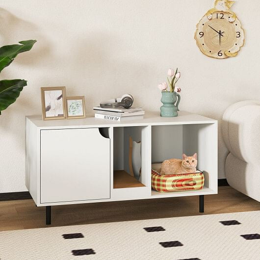 Spacious Double Cat Litter Enclosure