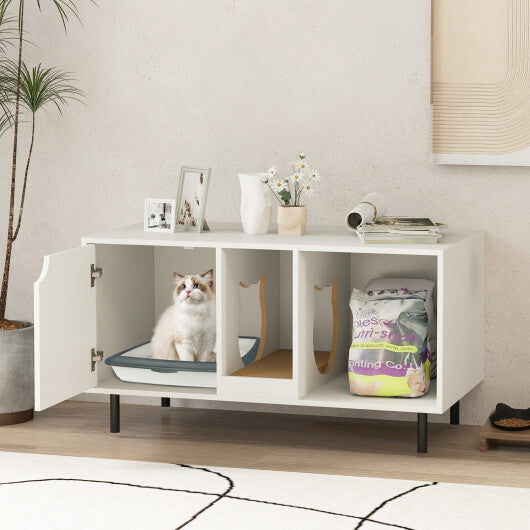 Cat Litter Box Furniture 40in Hidden Enclosure