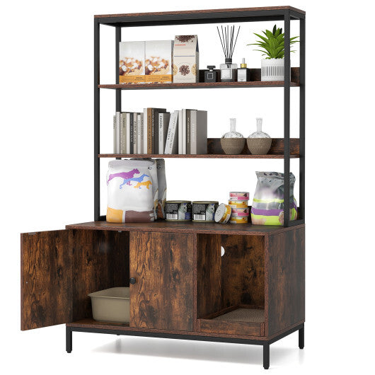 Cat Litter Box Furniture 57in Hidden Storage Bench