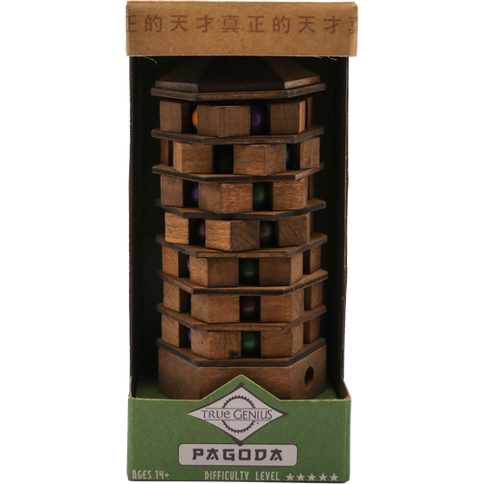 Pagoda Brainteaser Puzzle True Genius