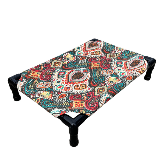 Outdoor Dog Bed Paisley Pattern Traditional 6 Lbs 🛏️