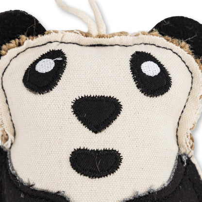 Panda Dog Chew Toy Canvas Jute Durable Safe 🐼