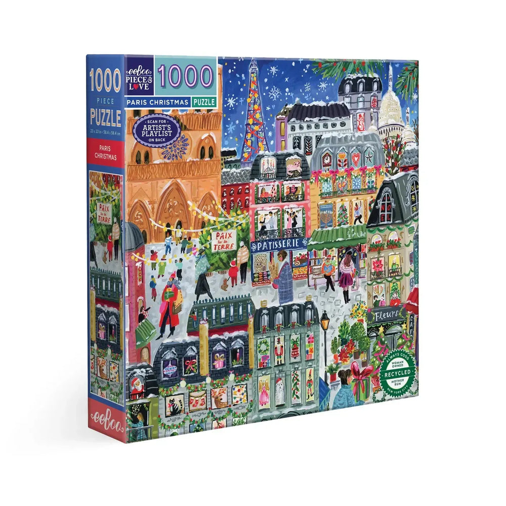 Paris Christmas 1000 Piece Jigsaw Puzzle eeBoo