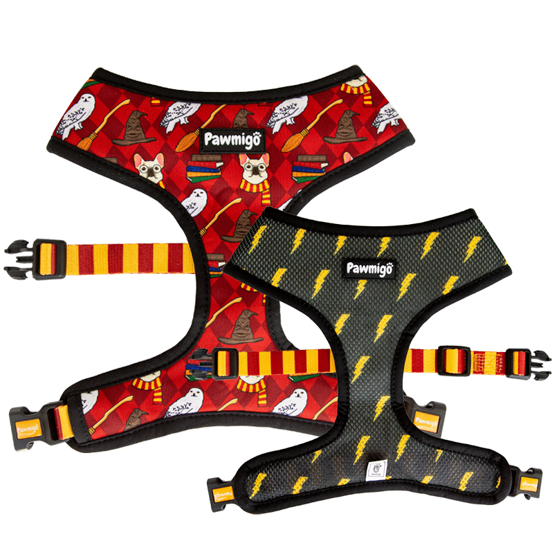 Pawgwarts Reversible Harness - Reversible Harness - Pawmigo - XS - FA19 - PWG - RH - XS