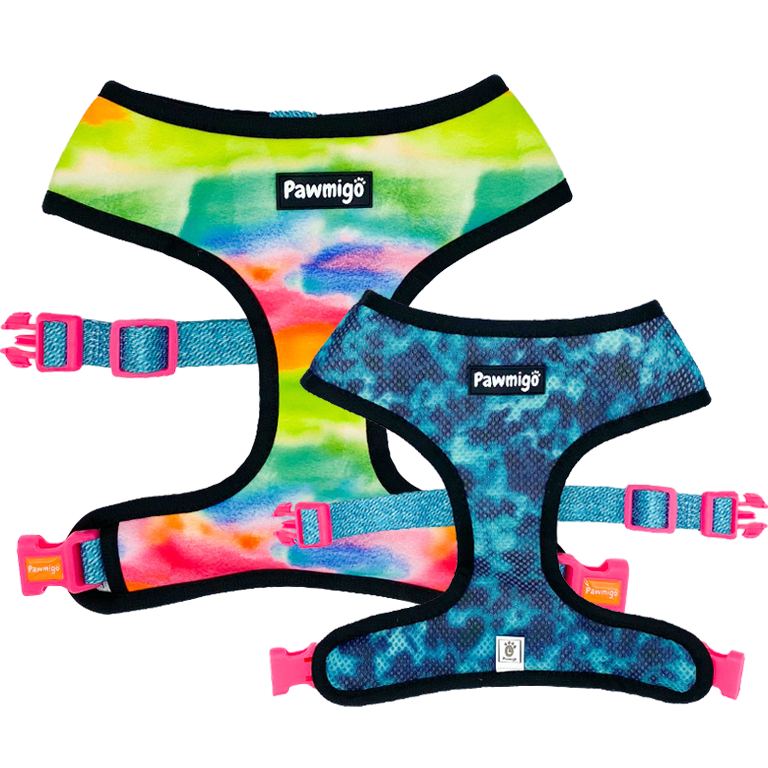 Tie - Dye For Reversible Harness - Reversible Harness - Pawmigo - XS - PF20 - TDF - RH - XS