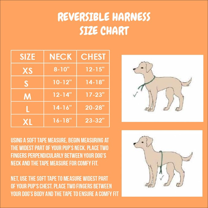 Worth The Squeeze Reversible Harness - Dog Harnesses - Pawmigo
