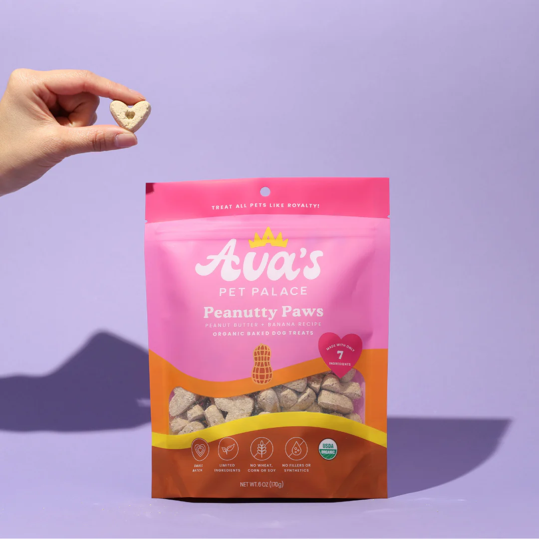 Ava's Pet Palace Peanutty Paws Organic Dog Treats 2-Pack 🥜