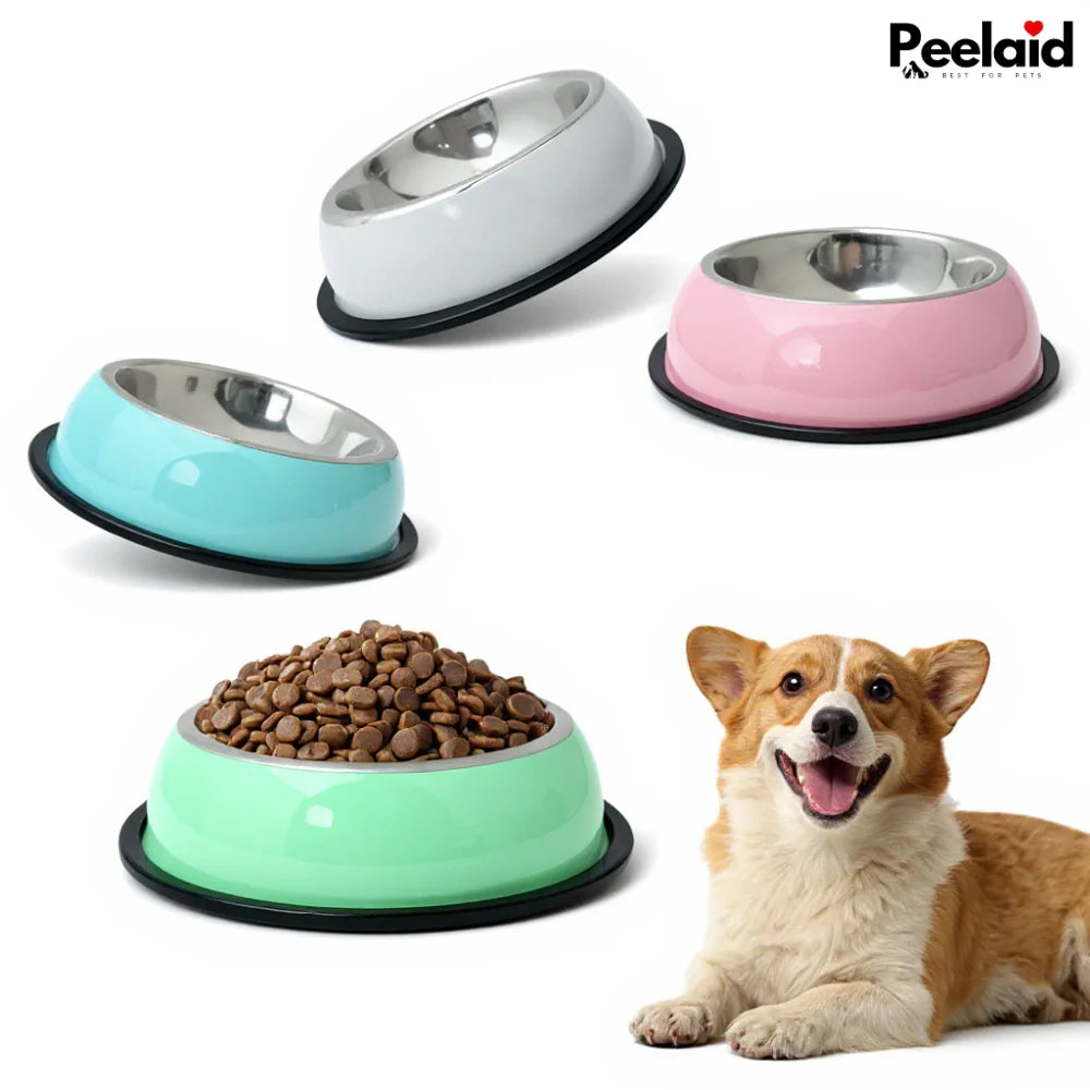 Peelaid™ Pastel Stainless Steel Pet Bowl
