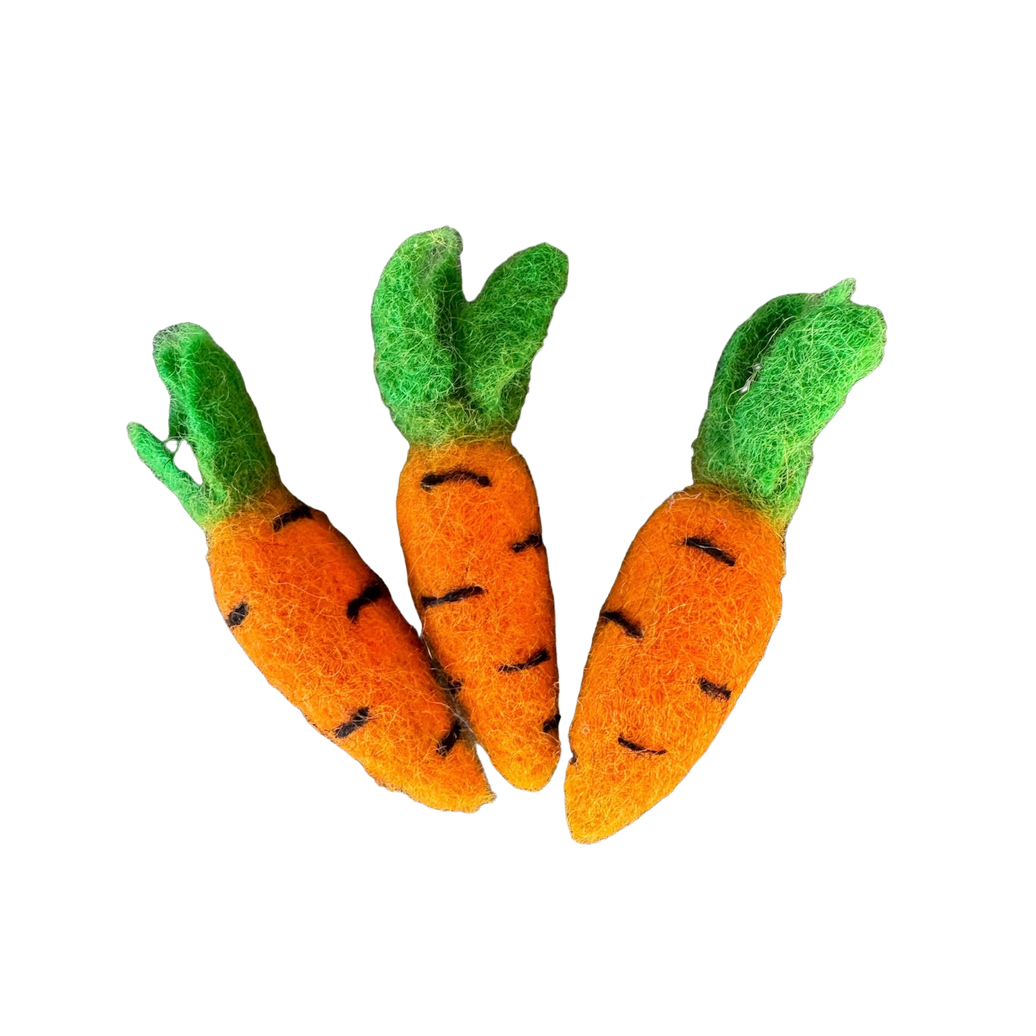 FELTED CAT TOY CARROTS - FUN STUFF! - ReNewedPet