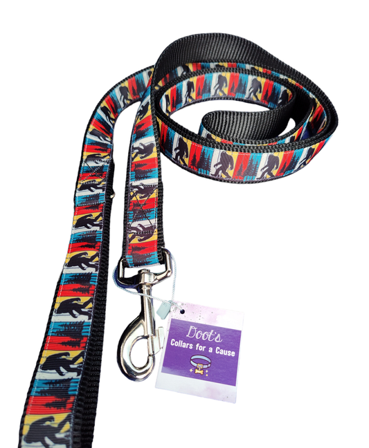 Dog Collar Bigfoot Sasquatch Black Nylon Adjustable 🦍