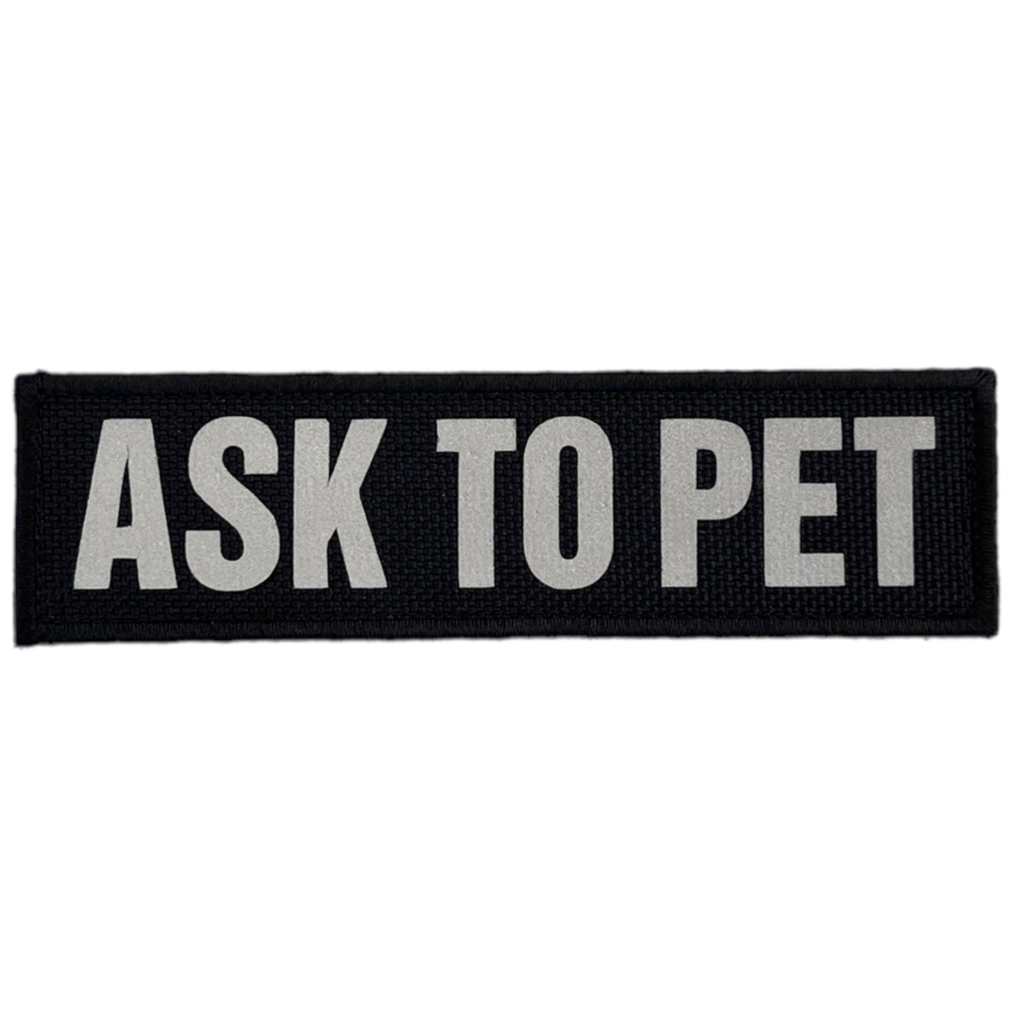 REFLECTIVE HIGH VISIBILITY BLACK Tag Patch