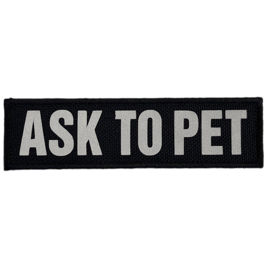 REFLECTIVE HIGH VISIBILITY BLACK Tag Patch