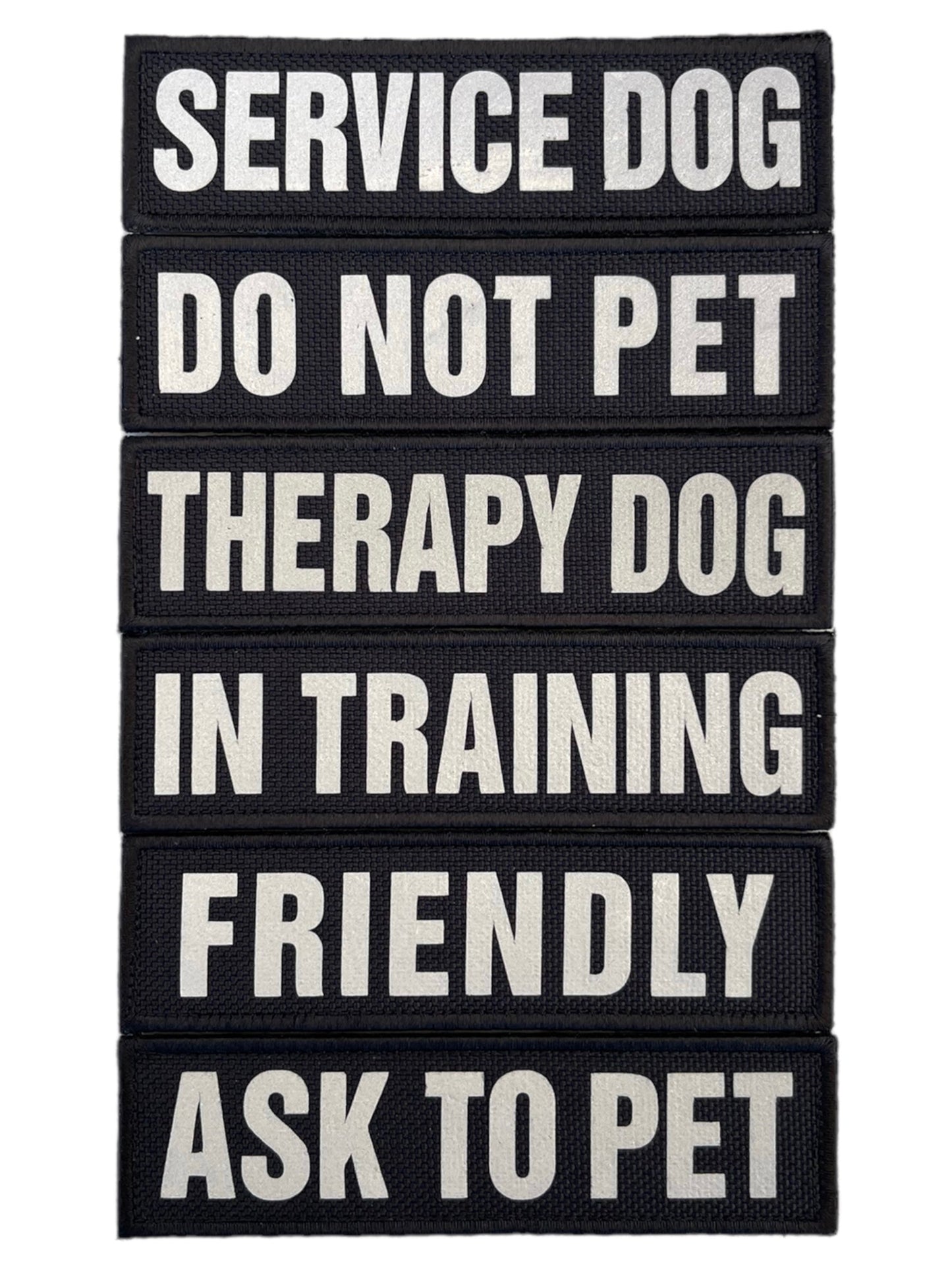 REFLECTIVE HIGH VISIBILITY BLACK Tag Patch