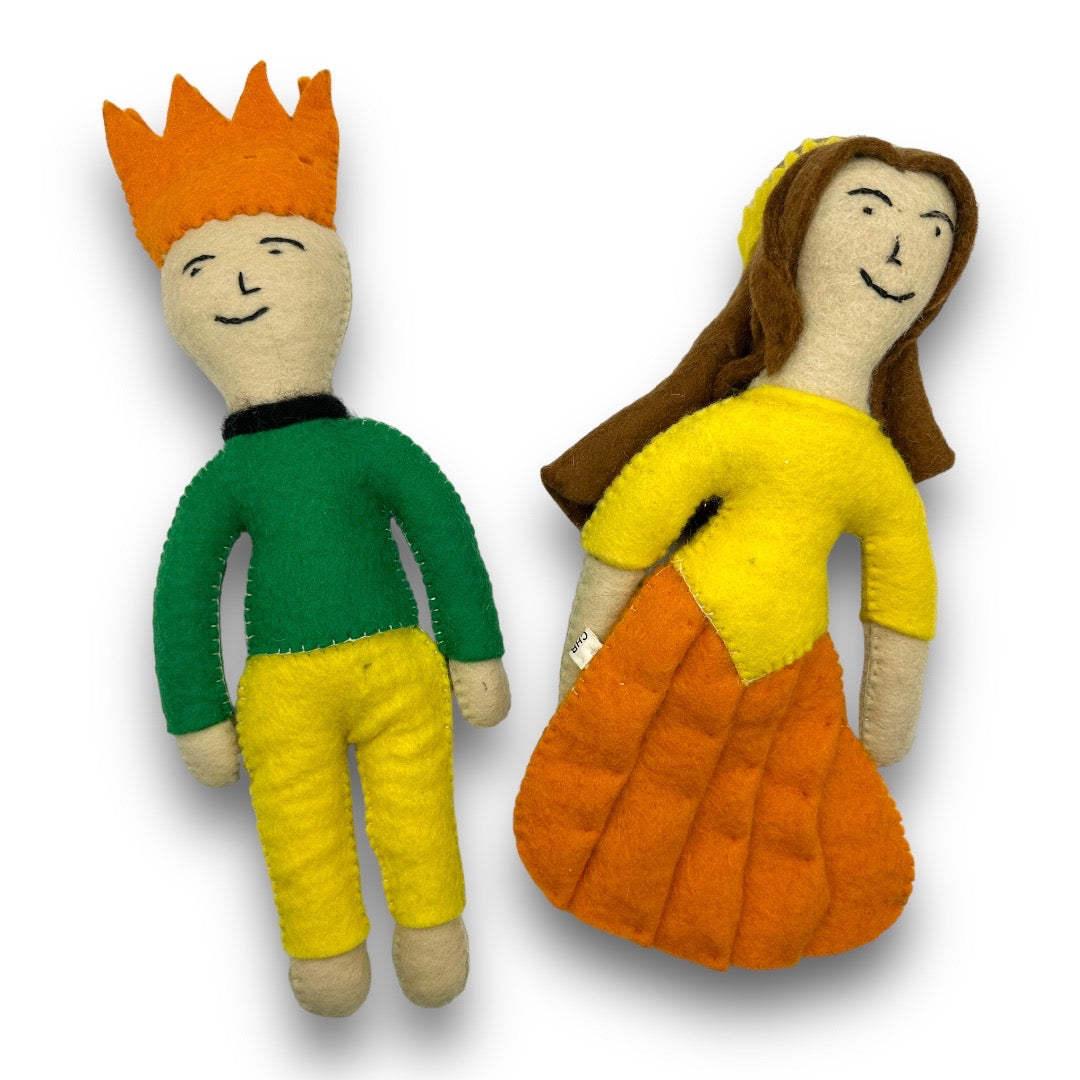 Prince and Princess Felt Dog Toys - Purrfect Pet Kingdom