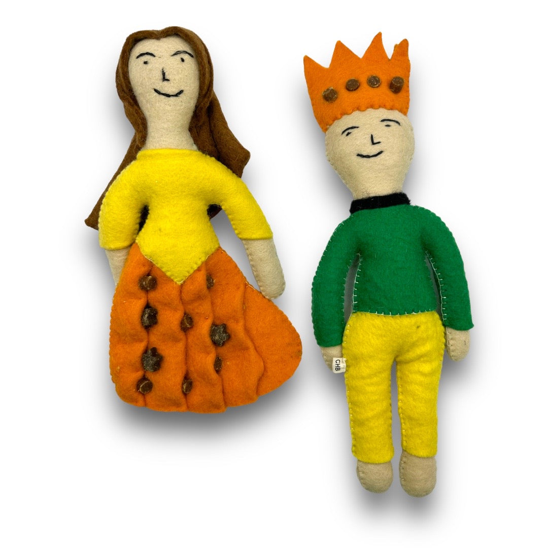 Prince and Princess Felt Dog Toys - Purrfect Pet Kingdom