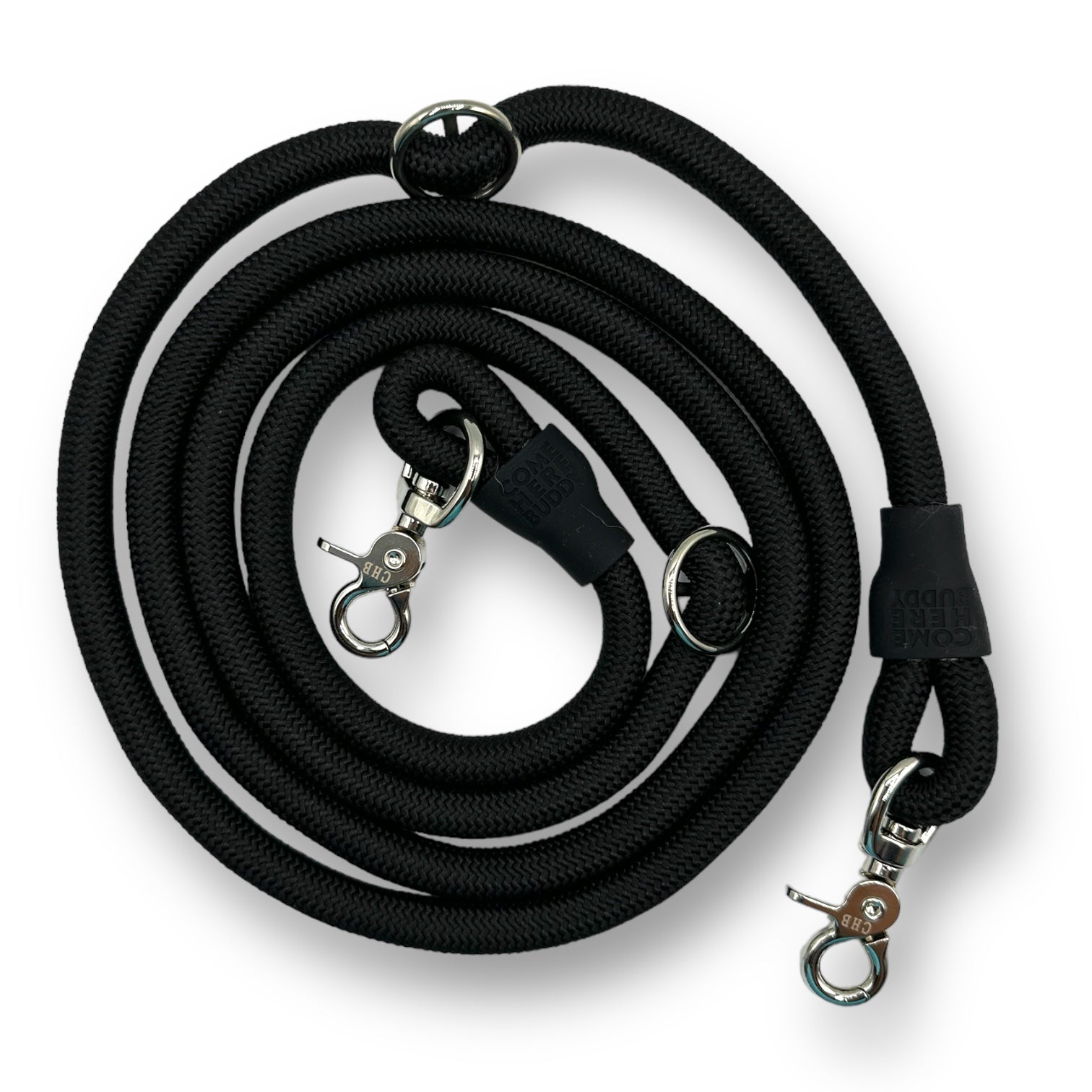 Kismet Dog Leash - Pet Leashes - Come Here Buddy - Black - KIS/BLA